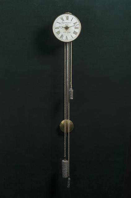 Maid’s clock signed Germaux Fils à Liège ca 1850.