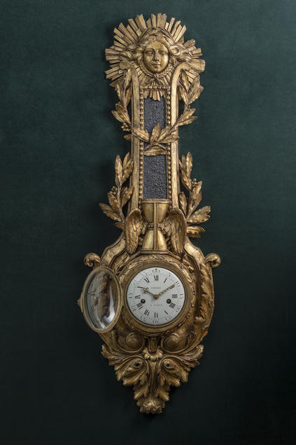 Franse hangklok gesigneerd Henry à Paris ca 1790