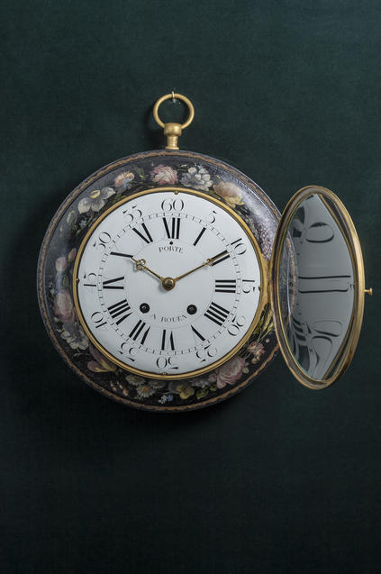 Horloge ronde signée Porte à Rouen ca 1790