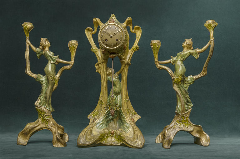 Frans Art Nouveau garnituur ca 1910